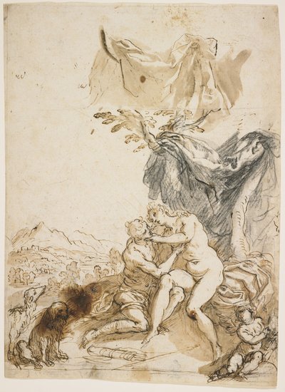 Venus and Adonis, c. 1620 by Palma Il Giovane